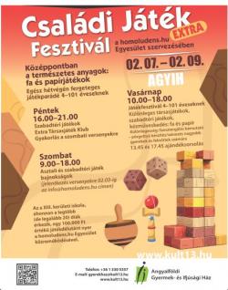 Családi Játék Fesztivál EXTRA