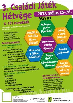 3. Családi Játék Hétvége plakát